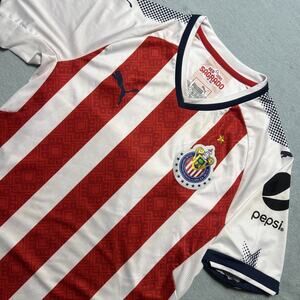 Puma Club Deportivo Guadalajara Soccer Jersey Men Small El Rebano Sagrado Tecate